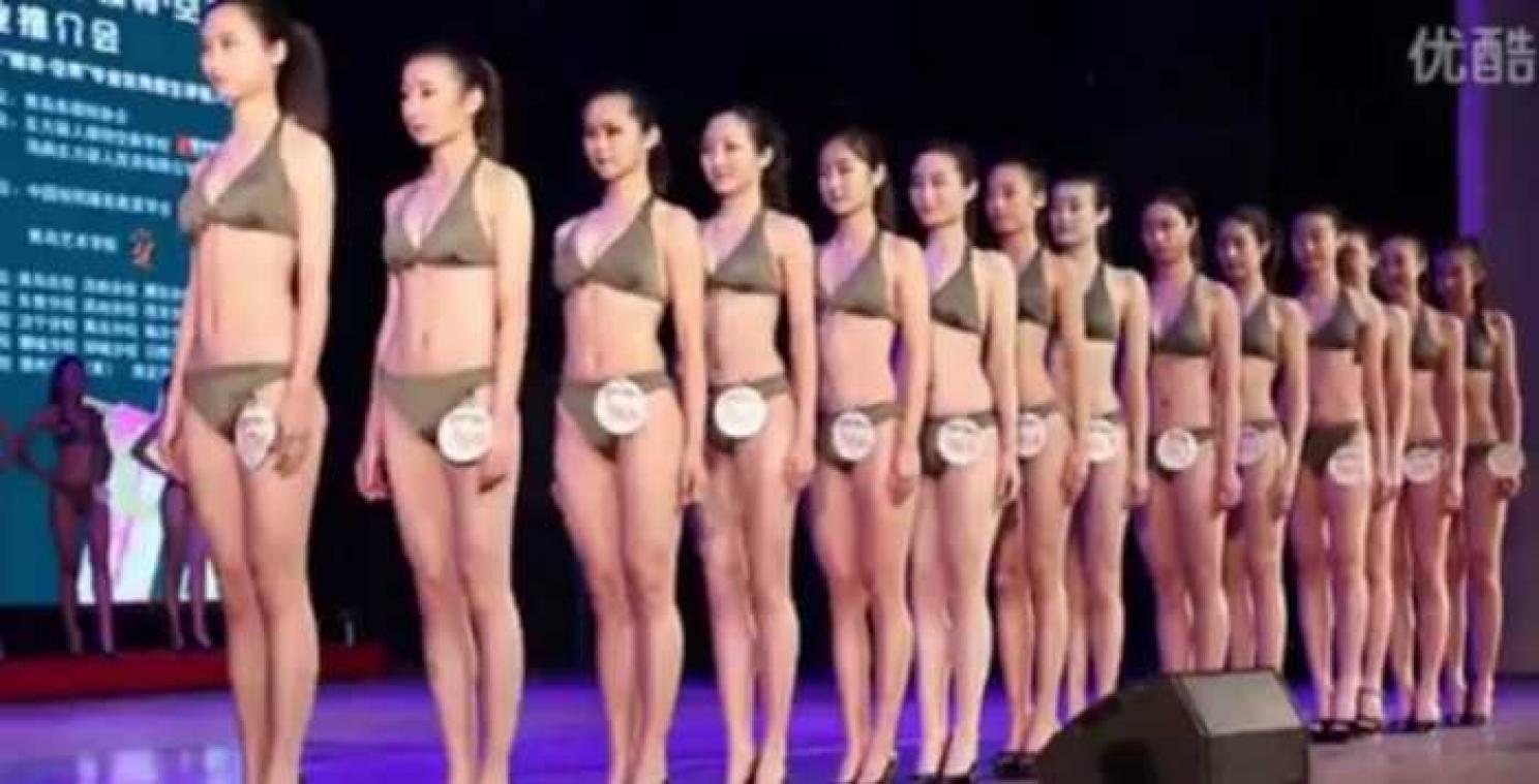 Bikinishow maakt deel uit van selectieprocedure voor Chinese stewardessen