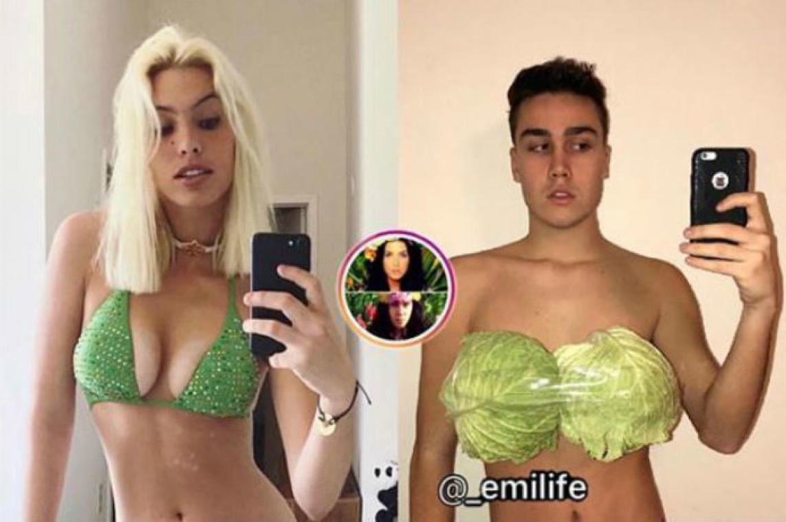 Man recreëert Instagram-foto's van celebrity's op hilarische wijze