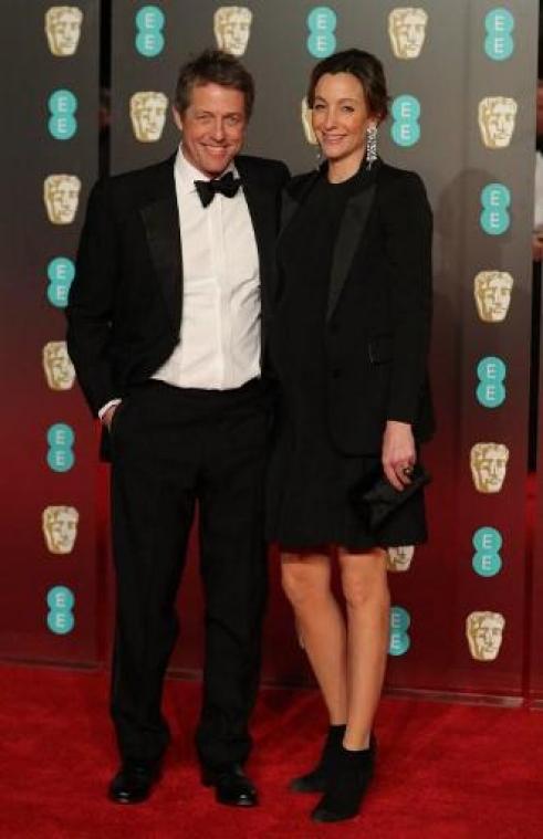 Britse acteur Hugh Grant met Zweedse televisieproducer Anna Eberstein getrouwd