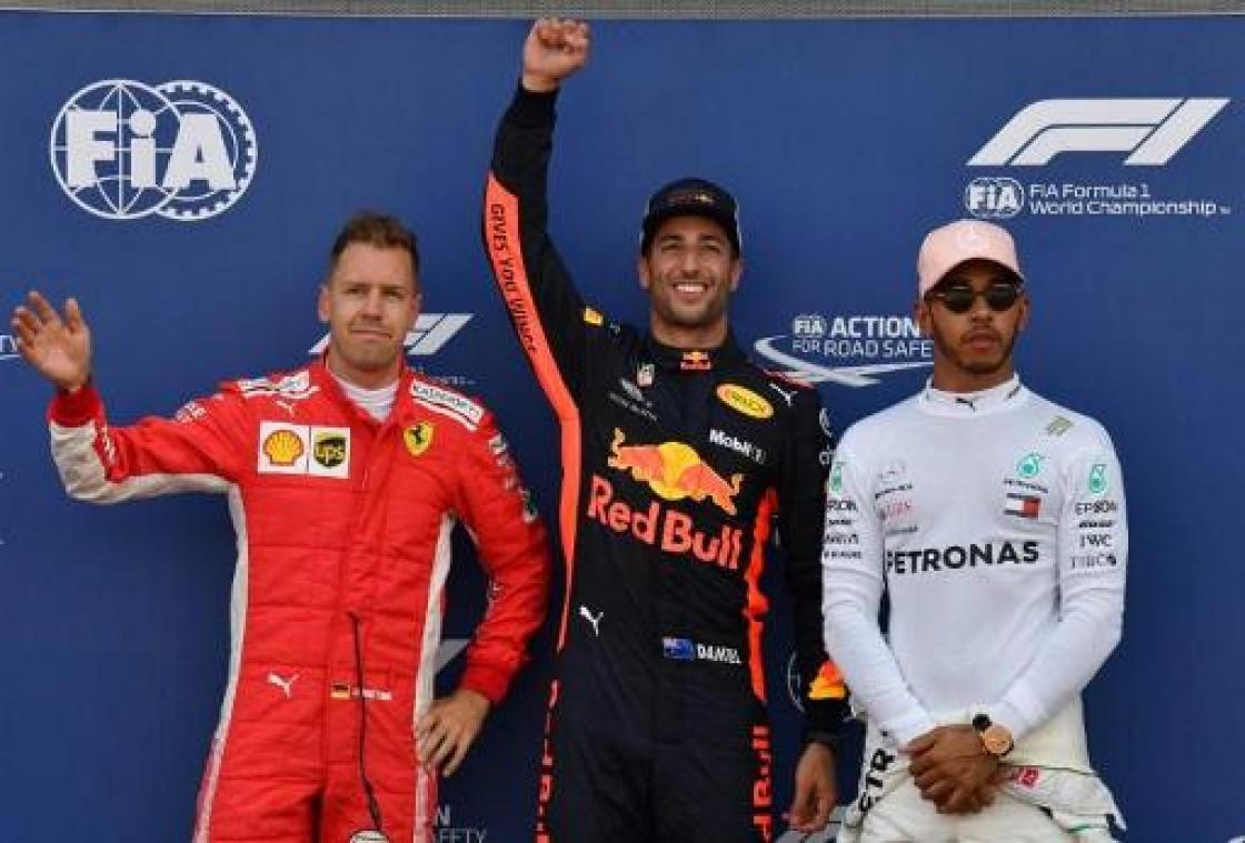 Daniel Ricciardo pakt pole in GP van Monaco, Stoffel Vandoorne twaalfde