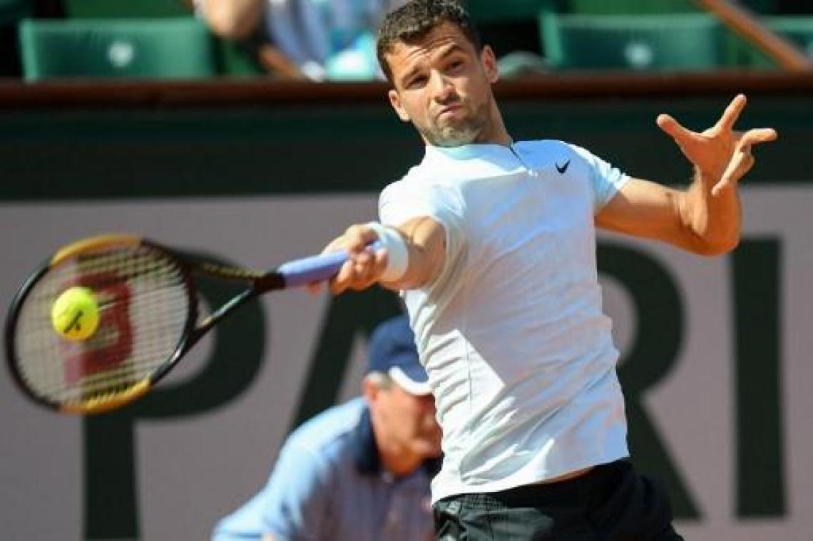 Roland Garros: Dimitrov rekent af met lucky loser