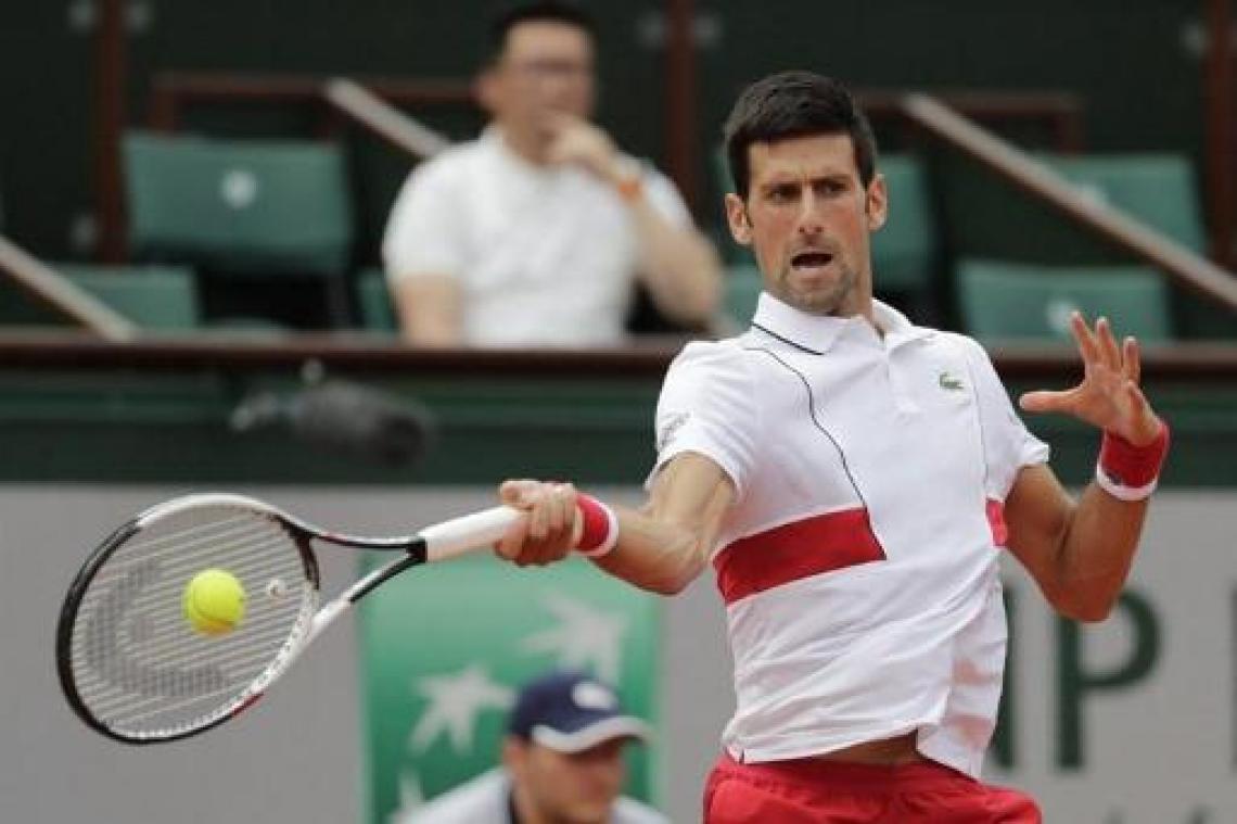 Novak Djokovic naar tweede ronde van Roland Garros