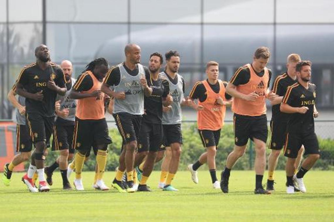 Geen Witsel, Vermaelen en Mignolet op training Rode Duivels