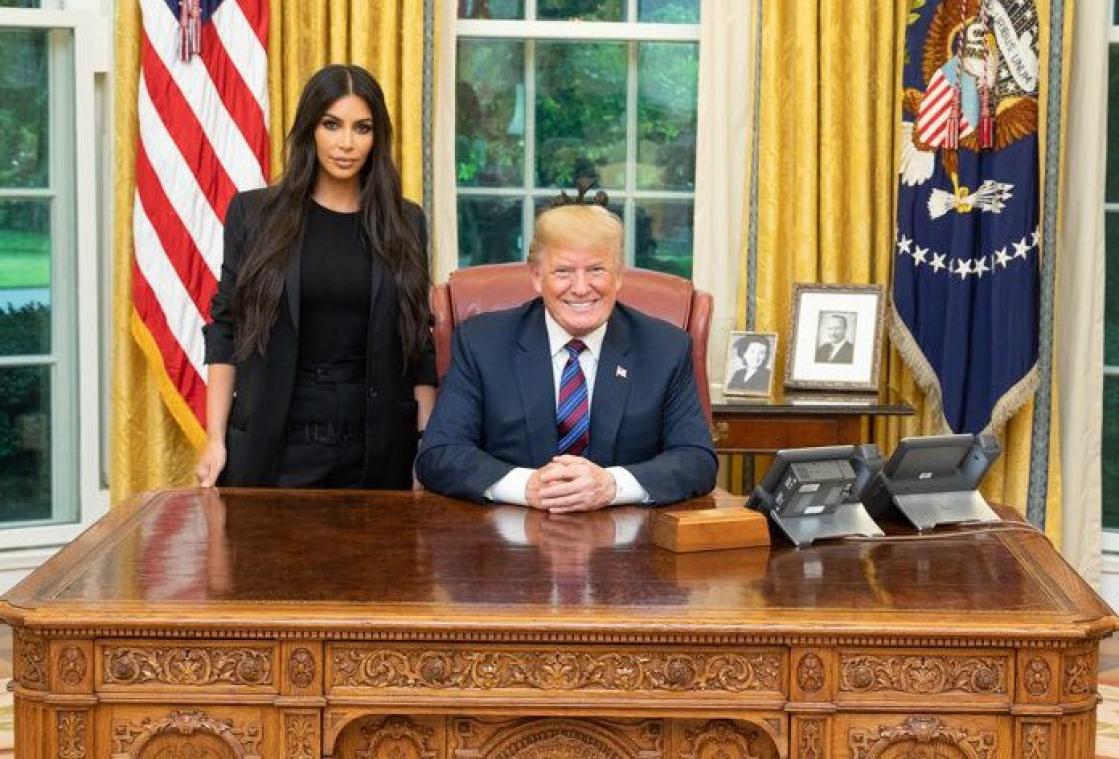 Kim Kardashian: "Bedankt voor je tijd, president Trump"