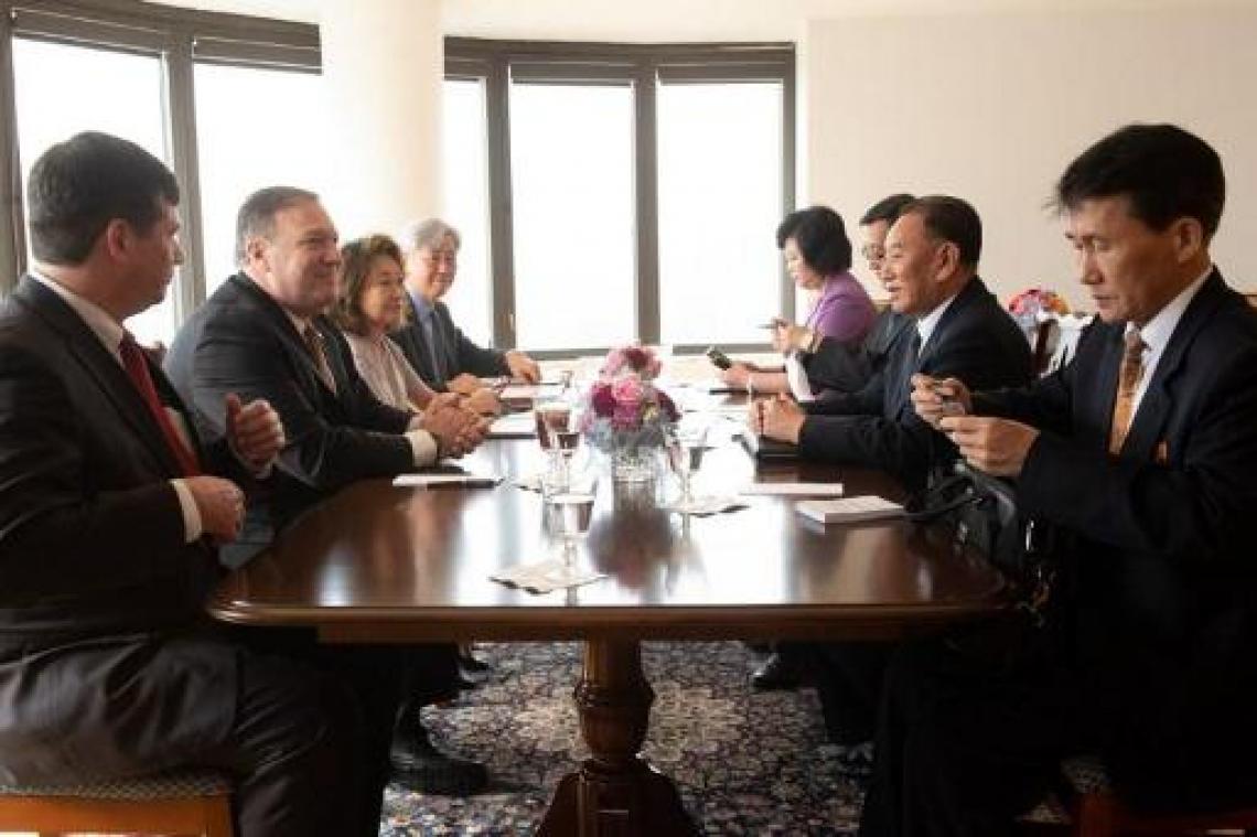 Ontmoetingen tussen Pompeo en Noord-Korea lopen "zeer goed"