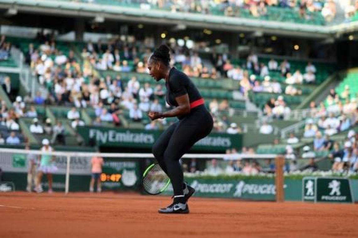 Roland-Garros - Serena Williams plaatst zich voor derde ronde