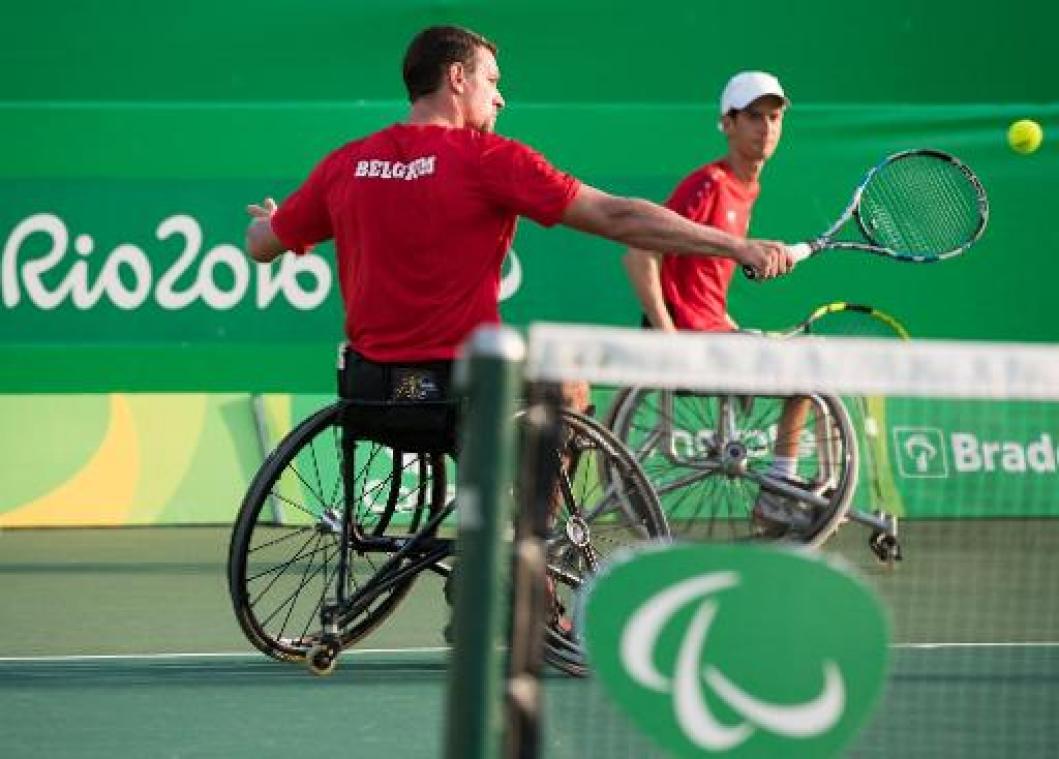 World Team Cup rolstoeltennis - Joachim Gérard, Jeff Vandorpe en Mike Denayer tennissen België naar halve finales