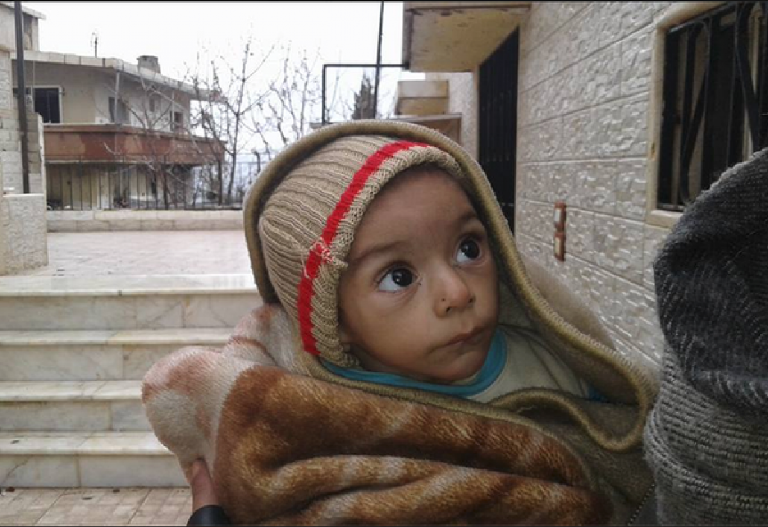 Uitgehongerde Syriërs in belegerde dorpen