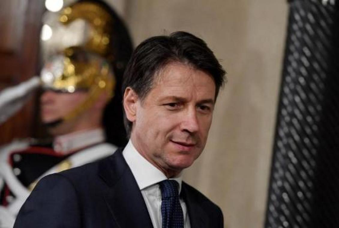 Italiaanse premier Giuseppe Conte legt eed af