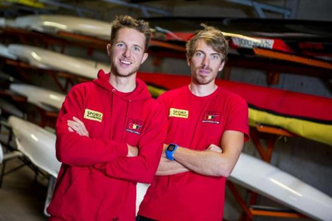 WB roeien Belgrado - Niels Van Zandweghe en Tim Brys veroveren zilver in finale lichte dubbeltwee