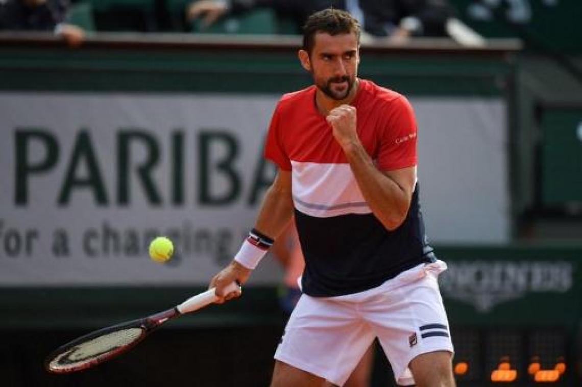Cilic en Del Potro zijn de laatste kwartfinalisten op Roland Garros