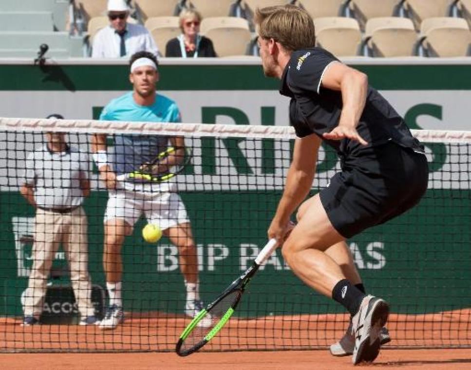 Roland Garros - David Goffin over blessurebehandeling: "Arm doet wat pijn, maar het is niet ernstig"