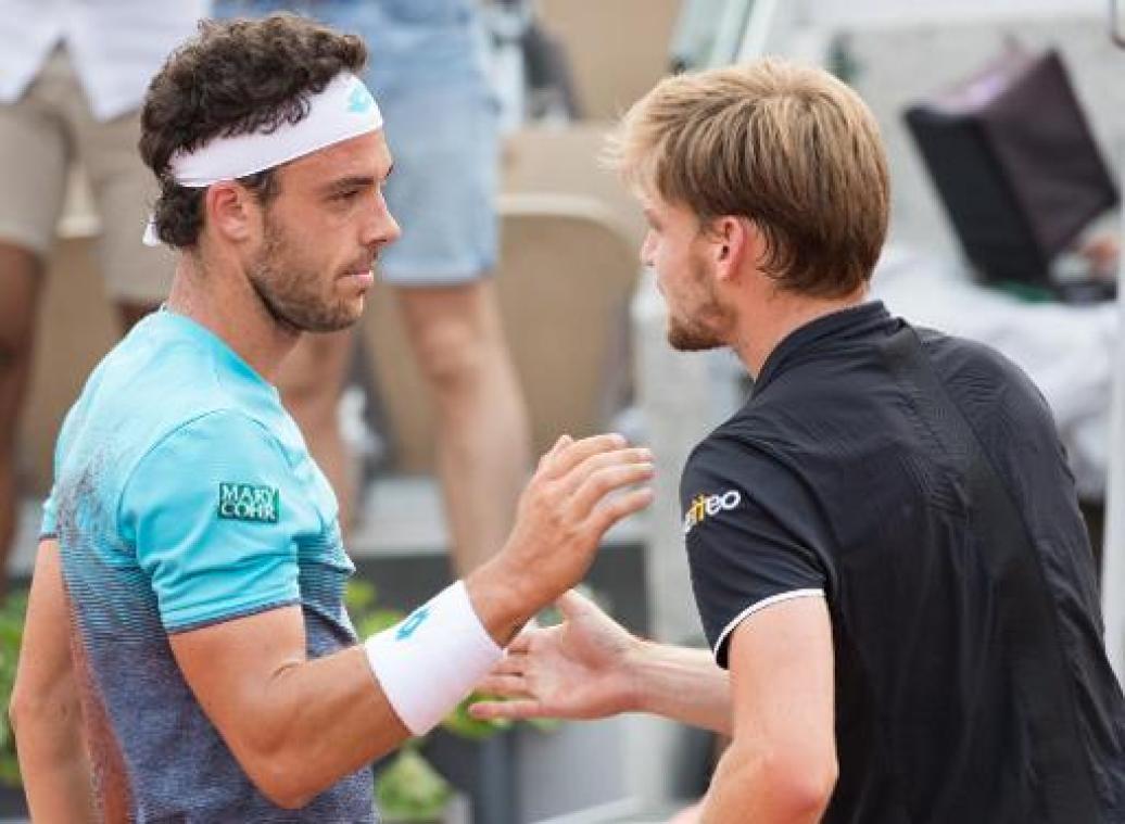 Tennis/Roland Garros - Cecchinato is blij met zege tegen Goffin: "David is één van de beste spelers ter wereld"