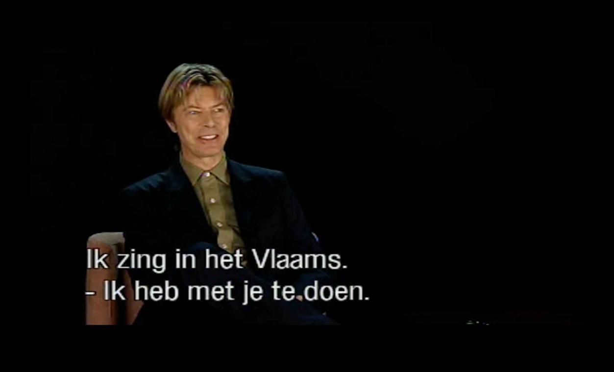 Luc De Vos tegen David Bowie: "Ik ben zelf ook een beroemde rockster"