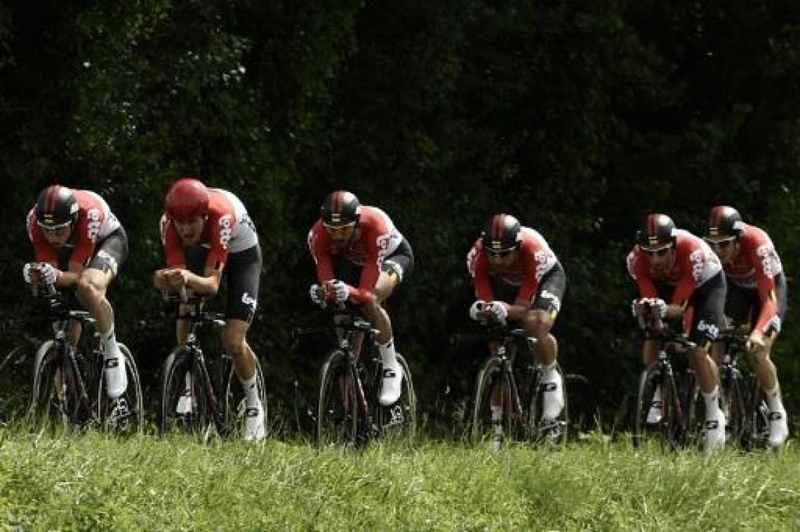 Lotto Soudal blij met derde plaats na egale ploegentijdrit in Dauphiné