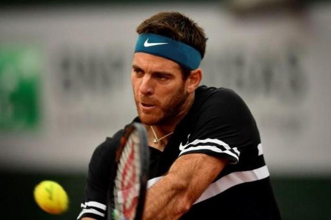 Del Potro in halve finales tegen Nadal na zege tegen Cilic