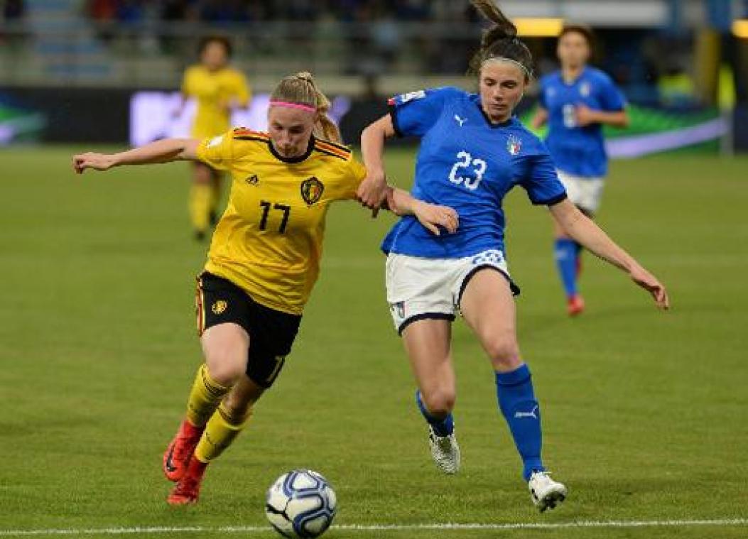 Kwal. WK voetbal (v) - Italië steekt groepswinst op zak, Red Flames kunnen alleen nog via barrages naar WK