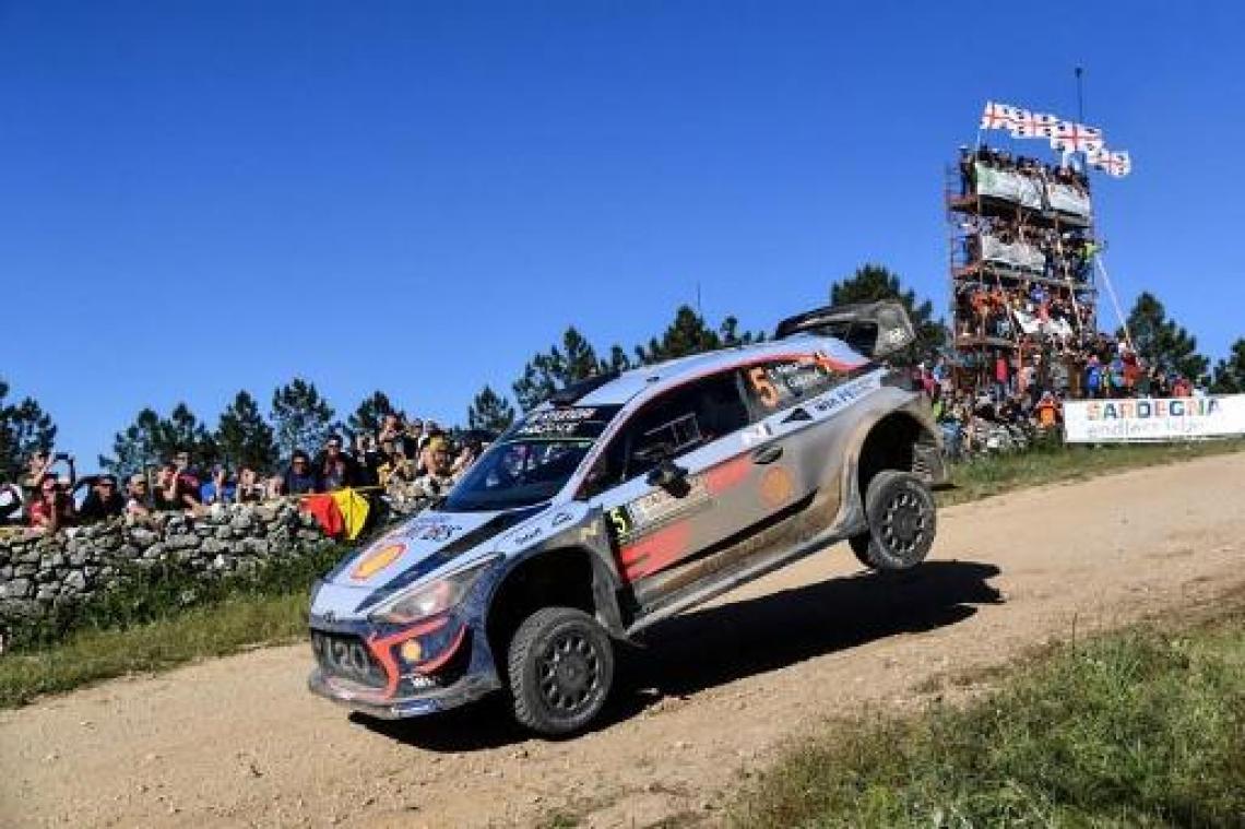 Neuville pakt derde zege van het seizoen in Rally van Sardinië