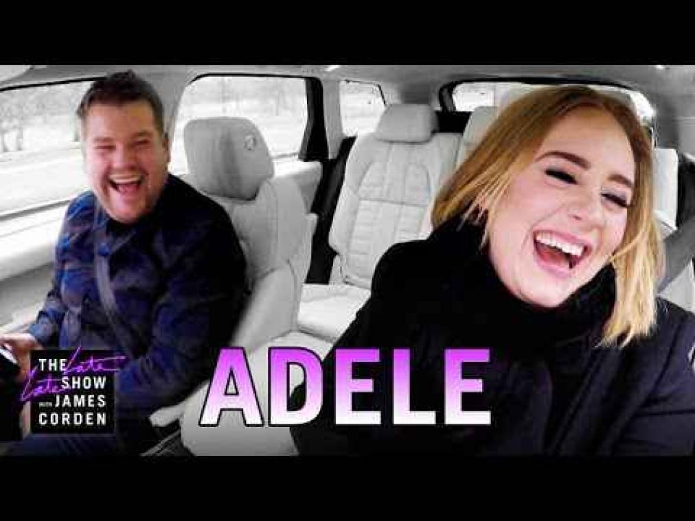 Karaokesessie Adele en James Corden gaat viraal