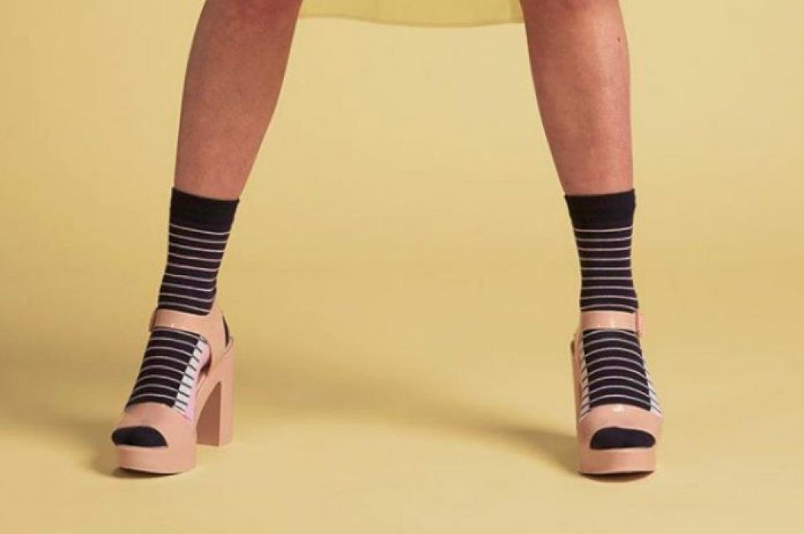 Sokken met sandalen zijn in