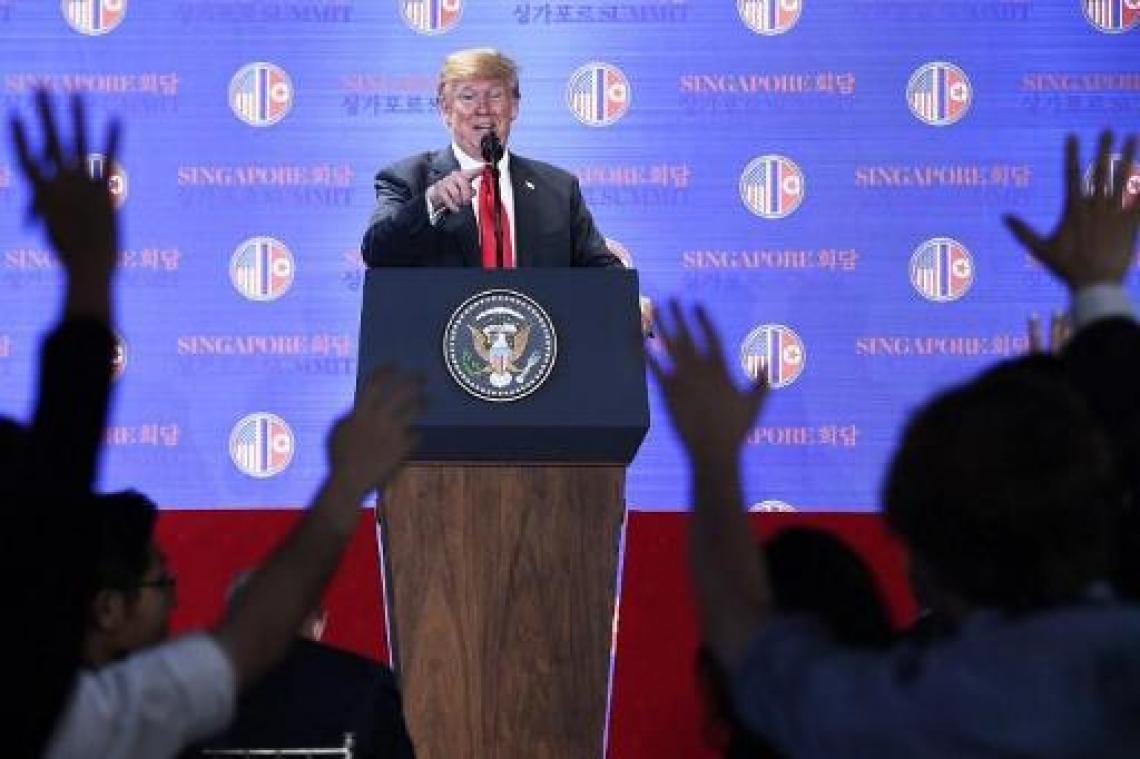 Trump zegt over mensenrechten te hebben gesproken met Kim Jong-un