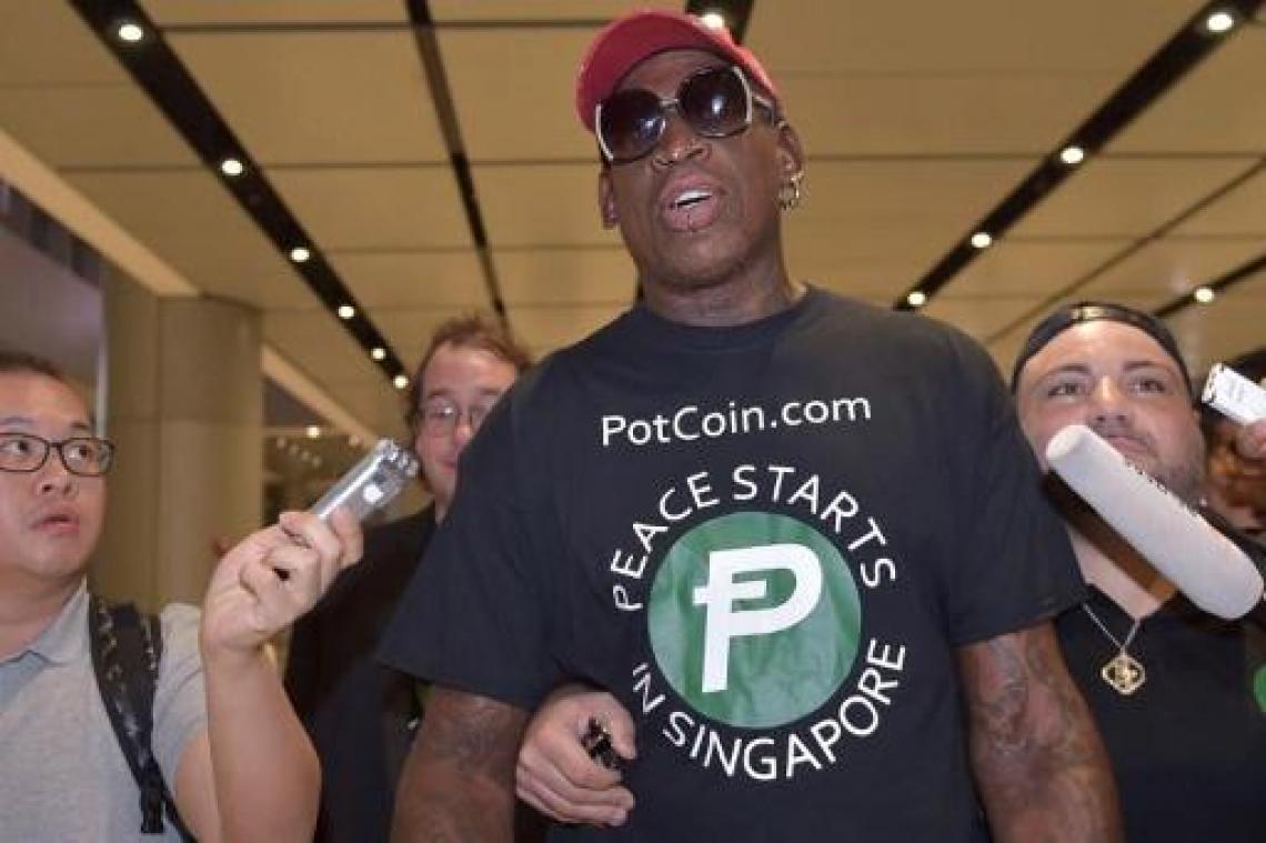 Wenende Dennis Rodman spreekt van "grote dag voor iedereen"