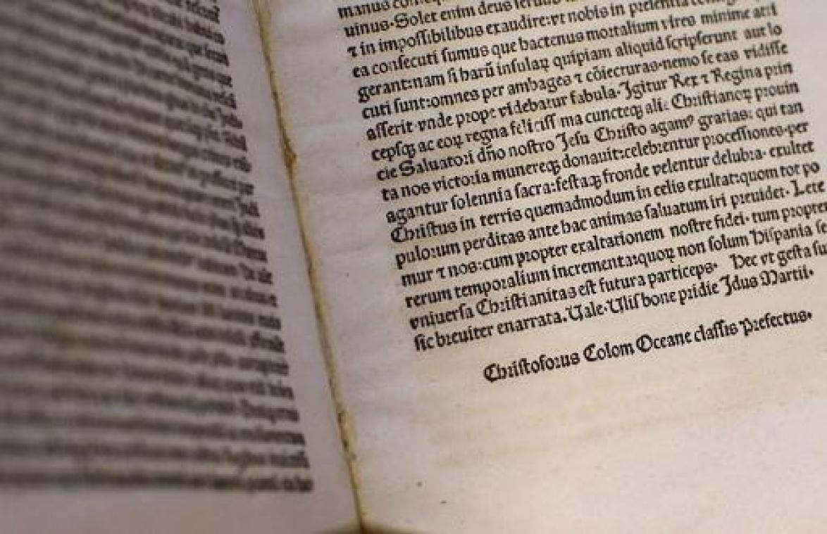 VS geven gestolen brief van Columbus terug aan Vaticaanse Bibliotheek