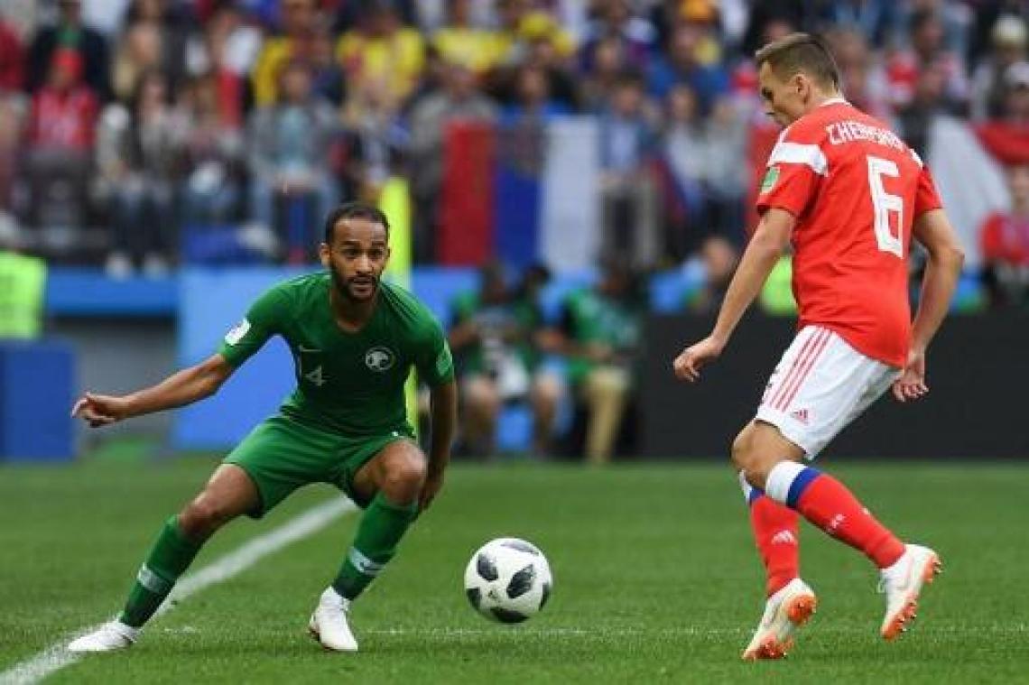 Rusland laat Saoedi-Arabië kansloos in WK-openingswedstrijd