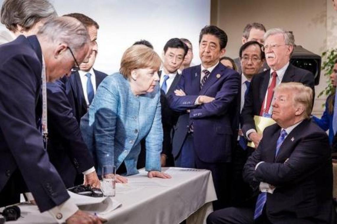 Trump tweet eigen G7-foto's die volgens hem échte verhaal van top vertellen