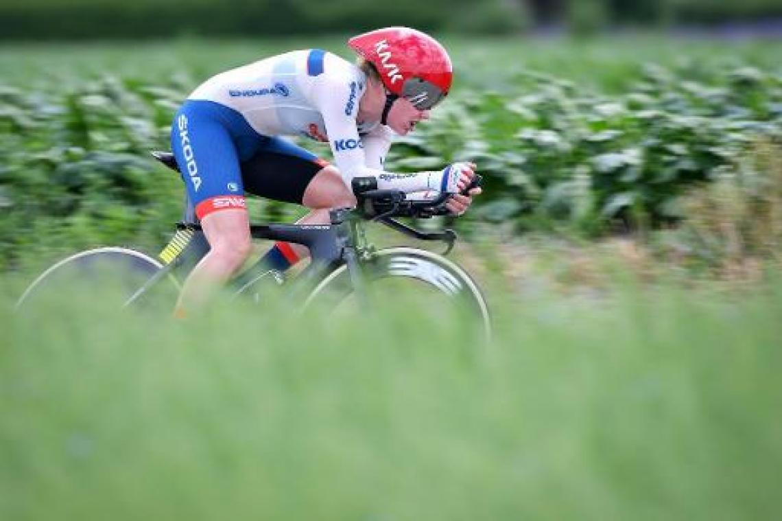 BK wielrennen - Ann-Sophie Duyck wordt voor de vijfde opeenvolgende keer Belgisch kampioene tijdrijden