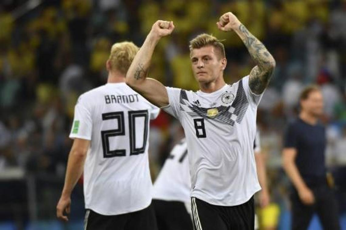 WK 2018 - Toni Kroos redt het vel van wereldkampioen Duitsland