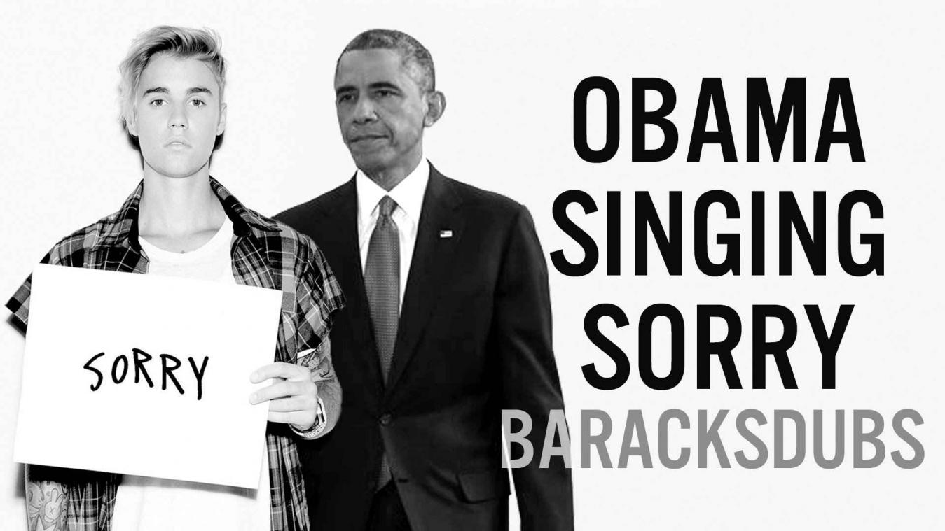 Obama zingt Sorry' van Justin Bieber