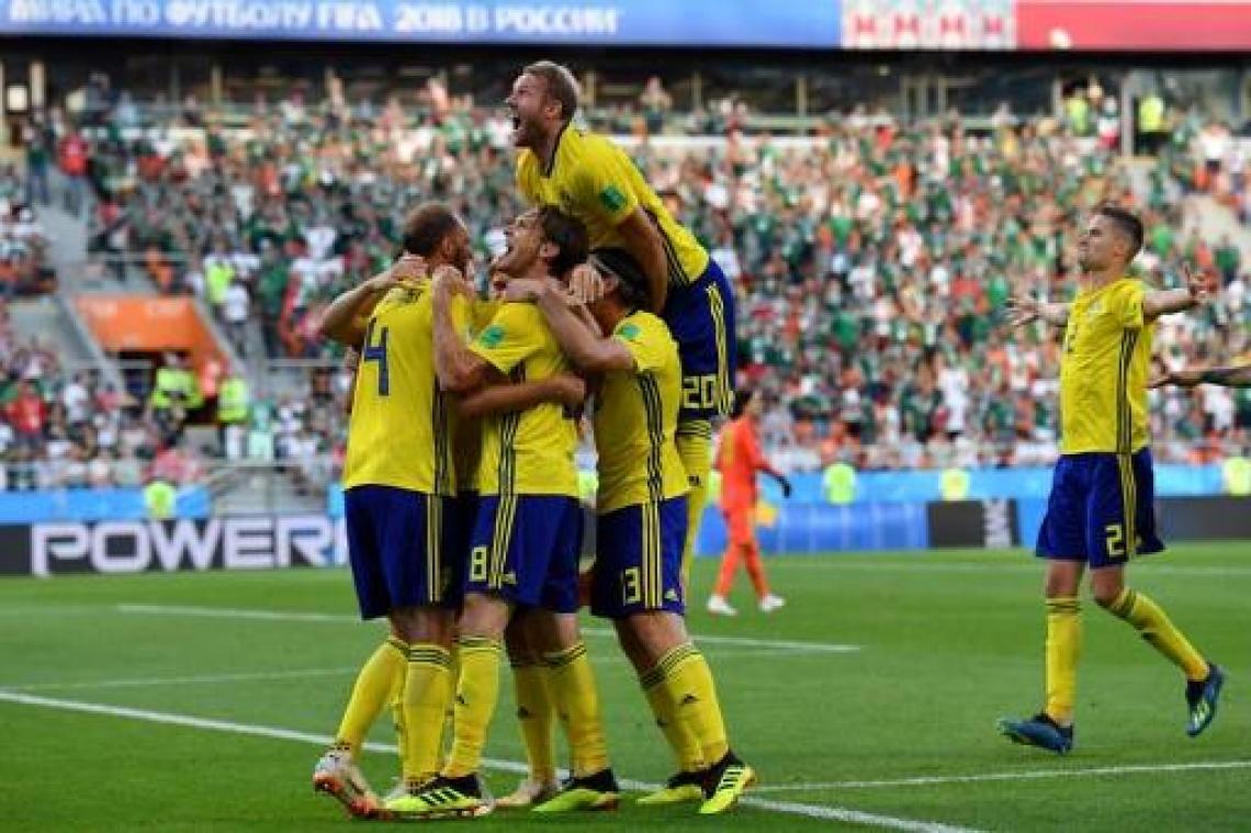 Zweden en Mexico naar achtste finales na 3-0 zege van Scandinaviërs