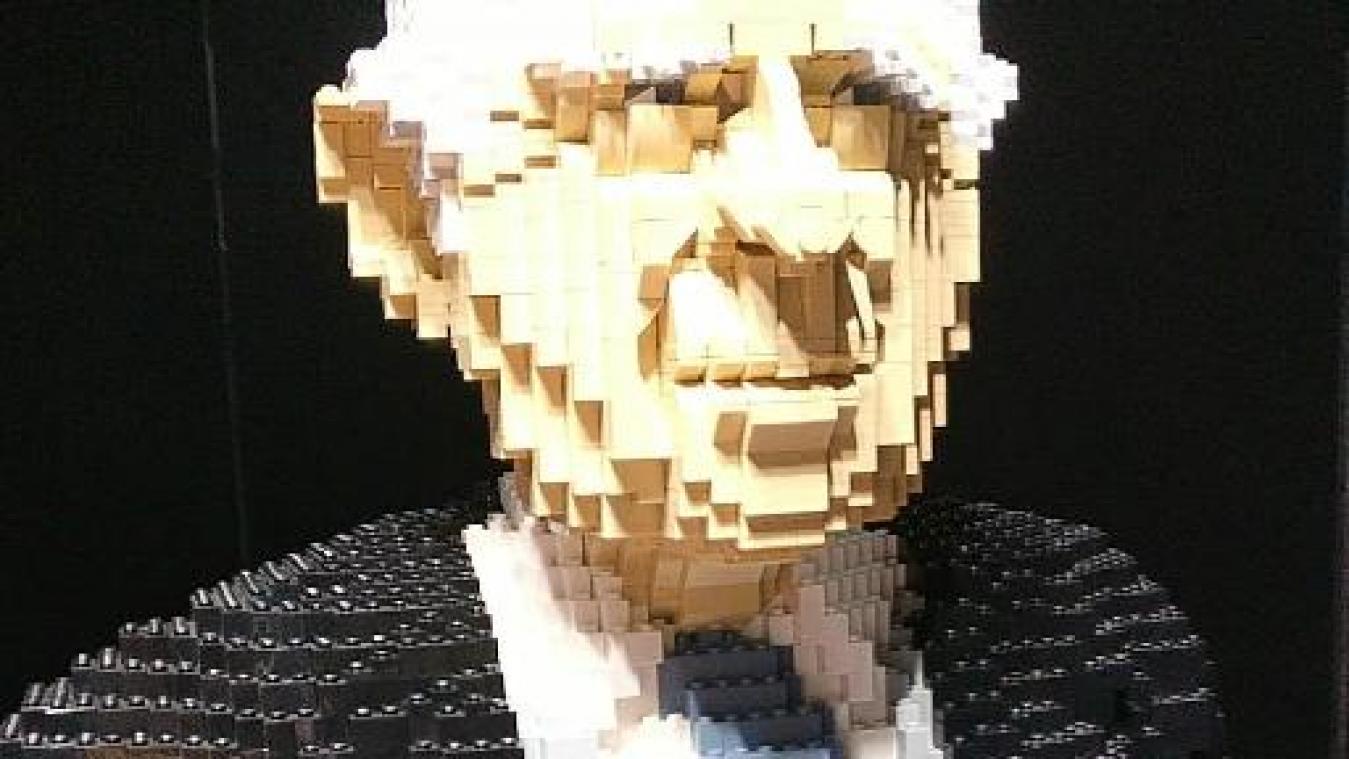 Honderd kunststukken in Lego palmen Kortrijk Xpo in