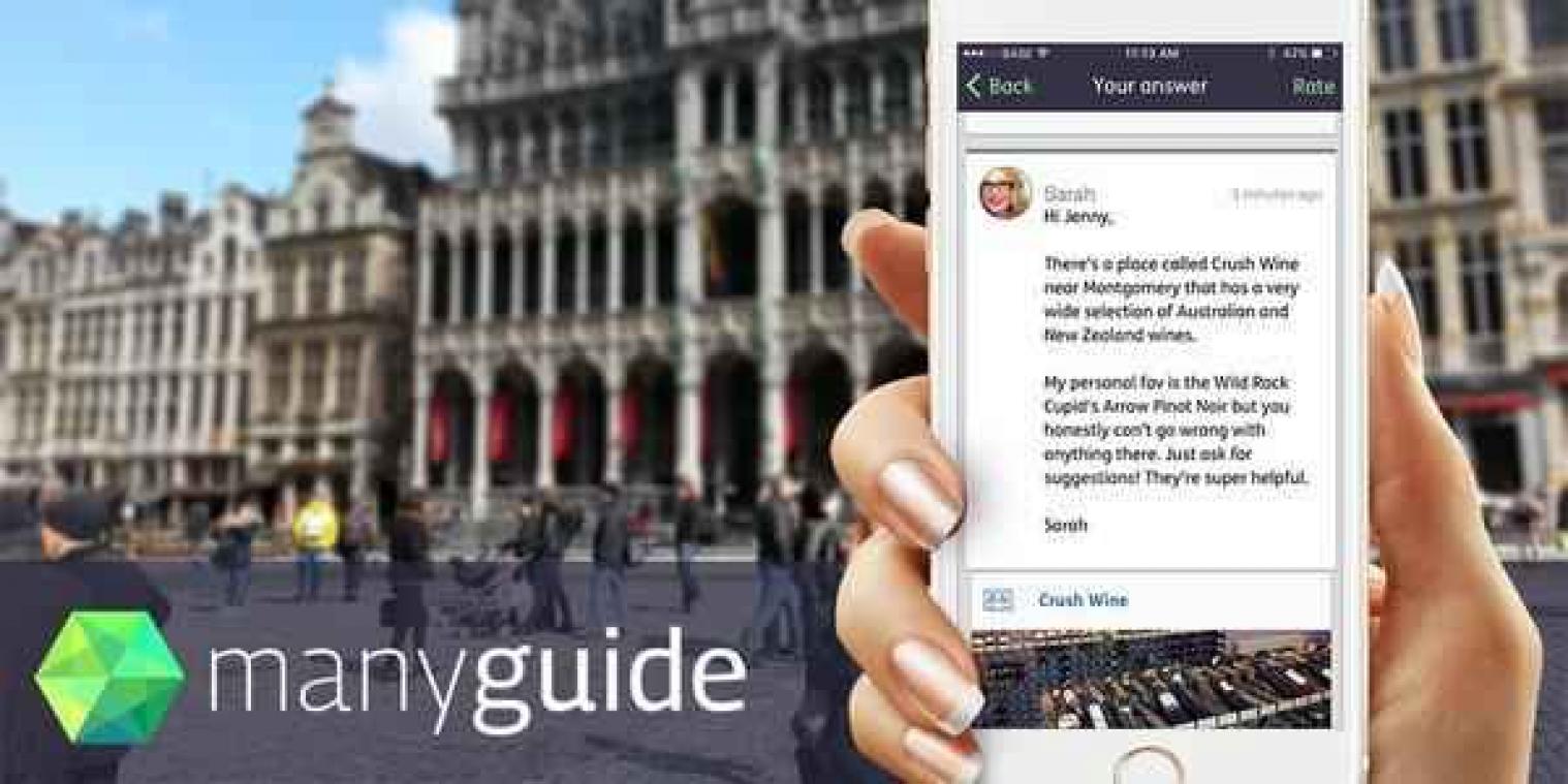 Manyguide gidst je door Brussel