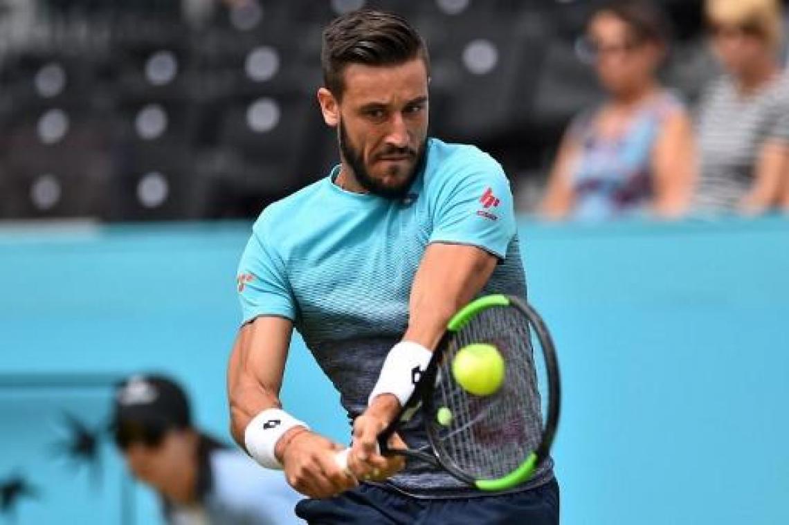 Damir Dzumhur klopt Adrian Mannarino in Antalya