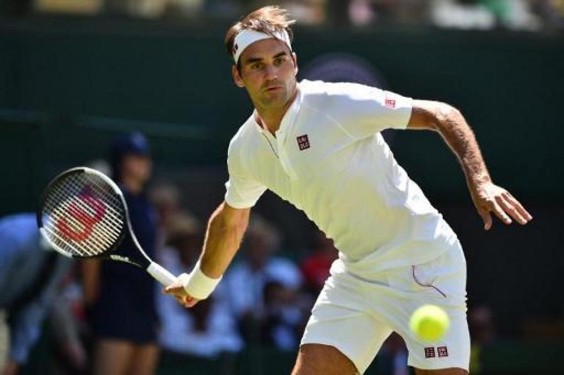 Roger Federer begint overtuigend aan jacht op negende Wimbledontitel