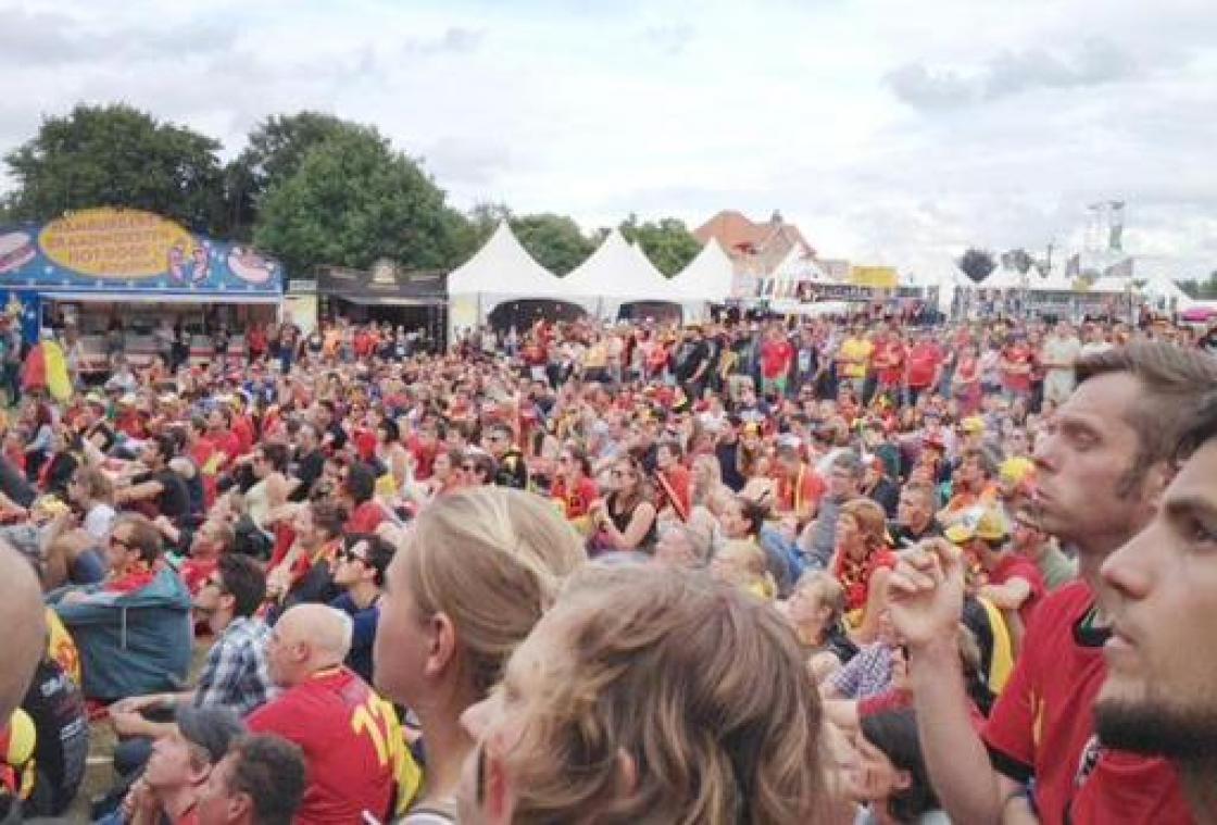 Match Brazilië-België op Rock Werchter op grote schermen te volgen