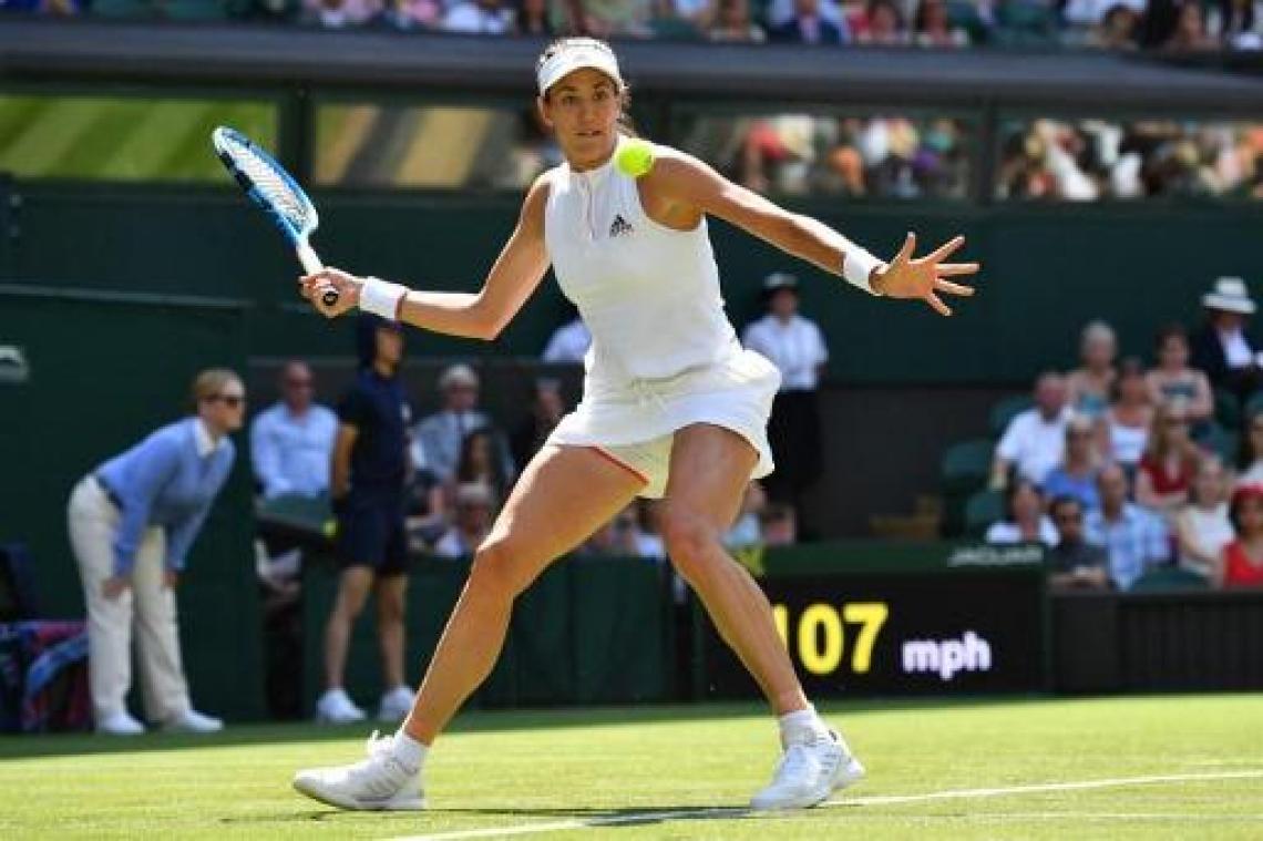 Titelhoudster Muguruza wacht Van Uytvanck op in tweede ronde Wimbledon