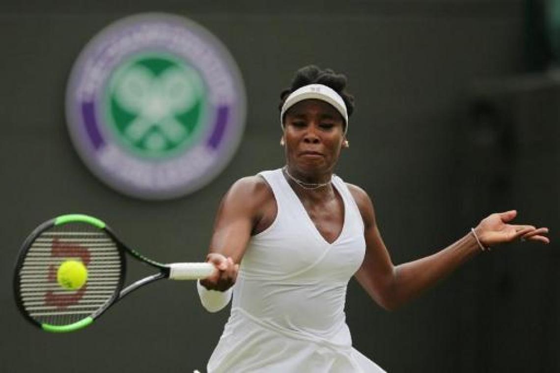 Venus Williams heeft ticket voor derde ronde van Wimbledon beet