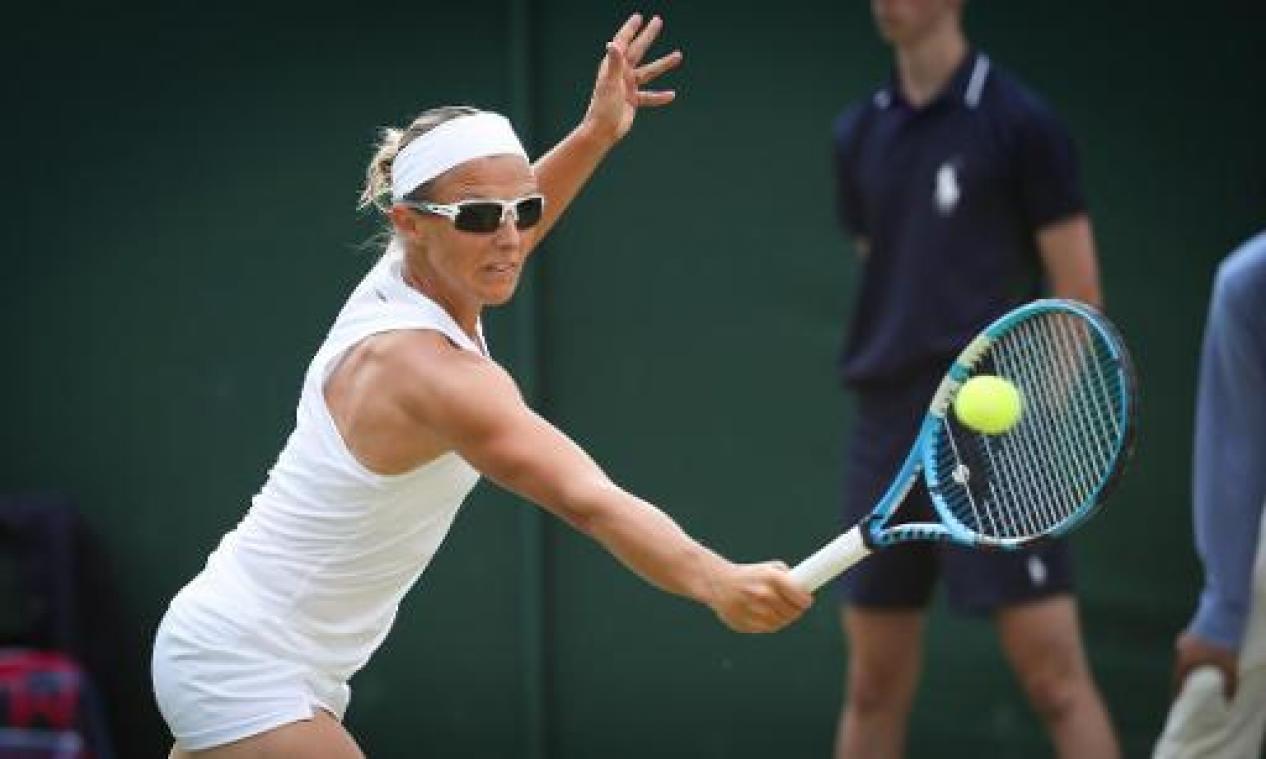 Kirsten Flipkens naar achtste finales dubbelspel Wimbledon
