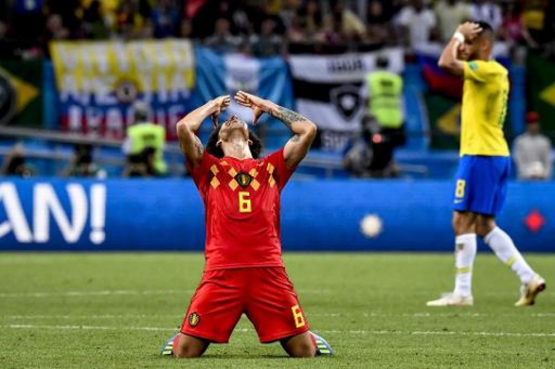 WK 2018 - Axel Witsel na gewonnen kwartfinale tegen Brazilië: "Mooiste moment uit mijn carrière"