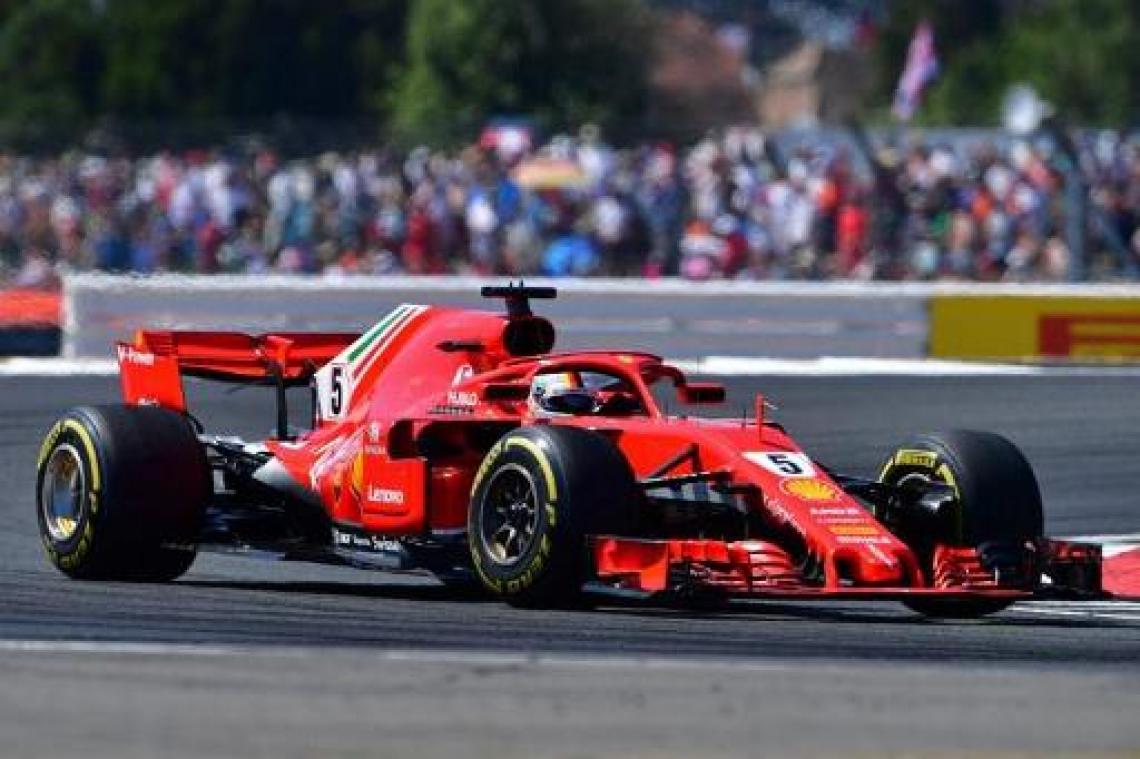 WK-leider Vettel wint GP van Groot-Brittannië