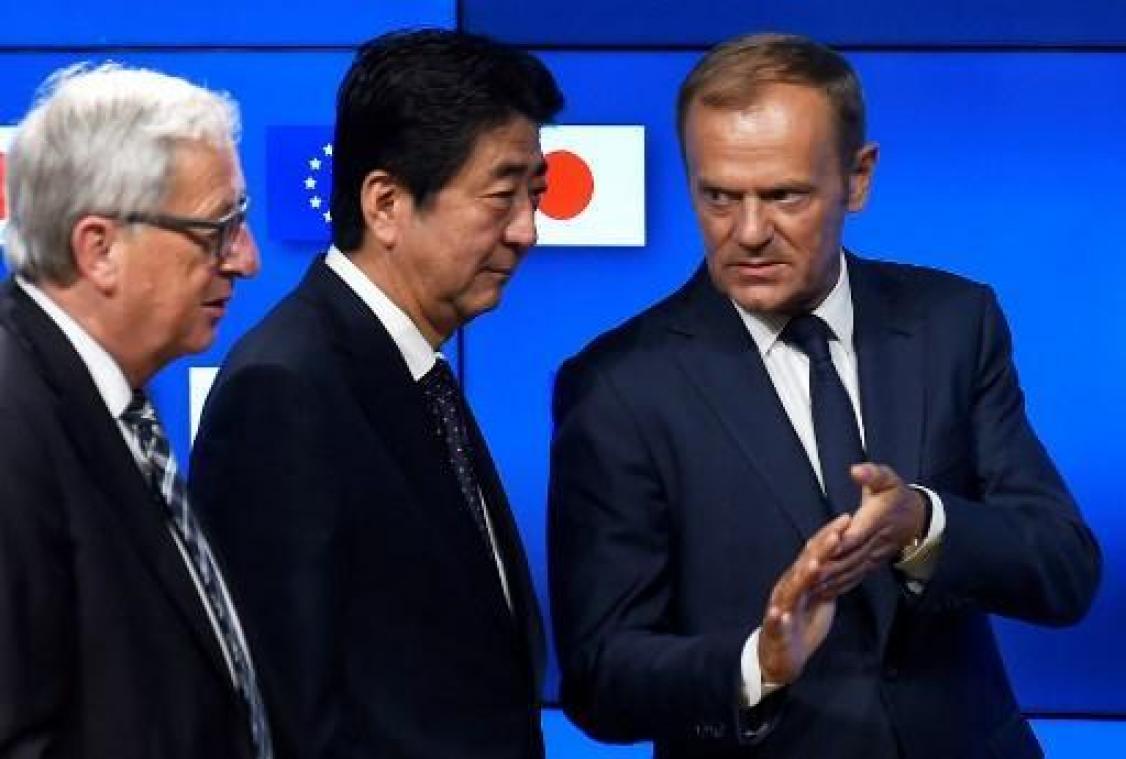 EU en Japan verplaatsen bilaterale top wegens noodweer