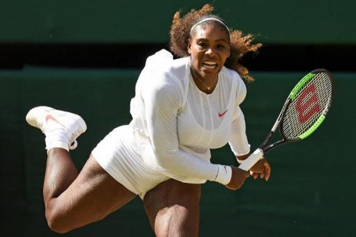 Wimbledon - Serena Williams in halve finale tien maanden na bevalling