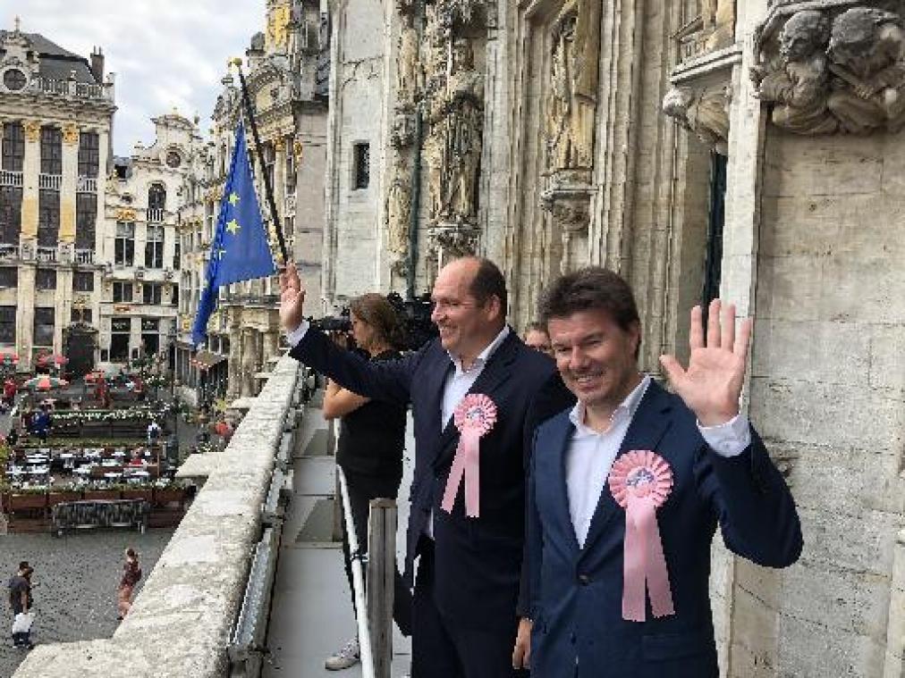 Minister Gatz en burgemeester Close getrouwd met Brussel