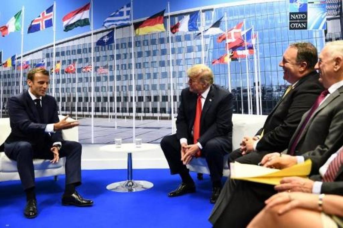 Trump verzekert Macron dat er "geen breuk" is tussen VS en Europa