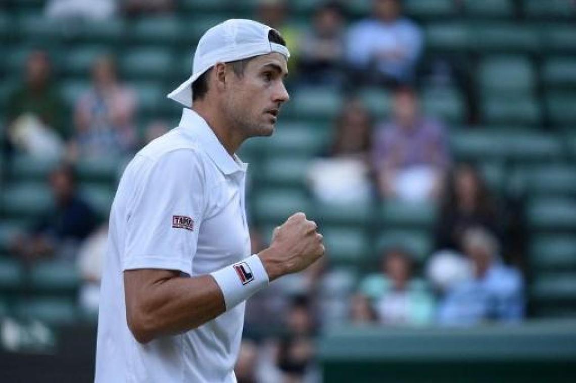 Wimbledon - John Isner stoot door naar halve finales
