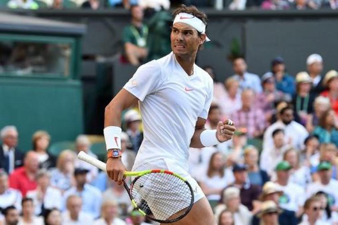 Wimbledon - Rafael Nadal knokt zich voorbij Juan Martin del Potro naar halve finales