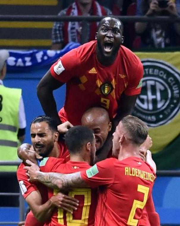 WK 2018 - Open bus voert Rode Duivels van Kunstberg naar Grote Markt